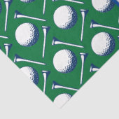 Golf Balls T - shirts Blue Green White Dimples Tissuepapier (Detail)