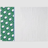 Golf Balls T - shirts Blue Green White Dimples Tissuepapier (Voorkant)