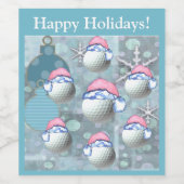 Golf Balls Wijn Etiket (Enkel label)