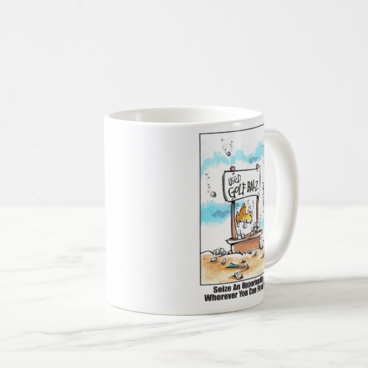 Golf Balz-Mok Koffiemok (Voorkant rechts)