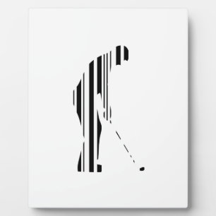 GOLF BAR CODE Golfer Golfen Sport Patroon Ontwerp Fotoplaat