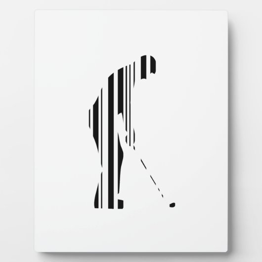 GOLF BAR CODE Golfer Golfen Sport Patroon Ontwerp Fotoplaat (Voorkant)