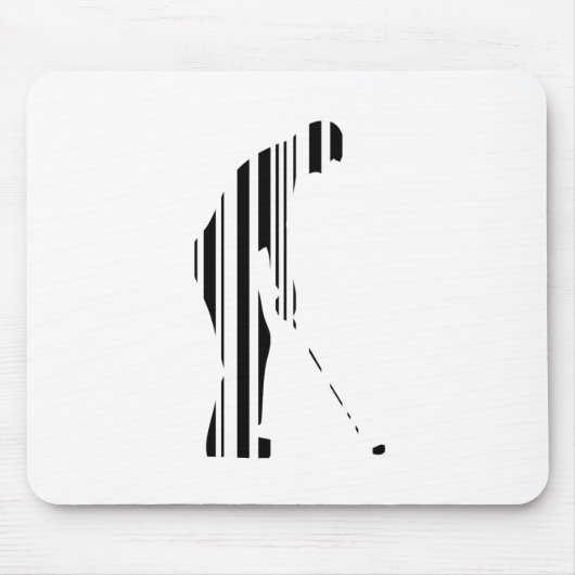GOLF BAR CODE Golfer Golfing Sport Patroon Ontwerp Muismat (Voorkant)