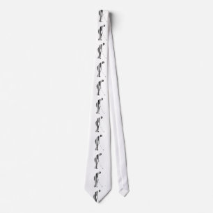GOLF BAR CODE Golfer Golfing Sport Patroon Ontwerp Stropdas