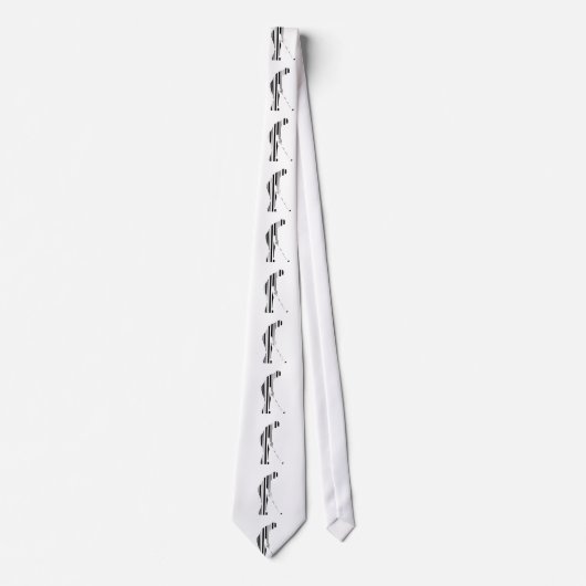 GOLF BAR CODE Golfer Golfing Sport Patroon Ontwerp Stropdas (Voorkant)