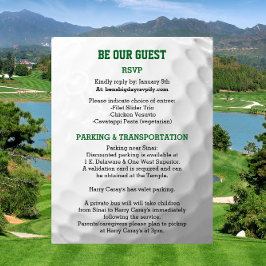 Golf Bar Mitzvah Gasteninformatie Kaart