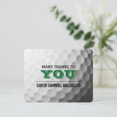 Golf Bar Mitzvah - Hartelijk dank Bedankkaart (Staand voorkant)