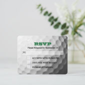 Golf Bar Mitzvah RSVP-kaart RSVP Kaartje (Staand voorkant)