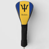Golf Barbados en Barbados Vlag/Golf Clubs Hoesjes Golfheadcover (Voorkant)