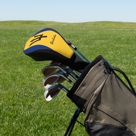 Golf Barbados en Barbados Vlag/Golf Clubs Hoesjes Golfheadcover (Insitu)