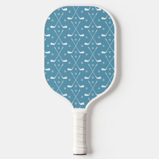 Golf Bat en blauwe achtergrond Pickleball Paddle (Voorkant)