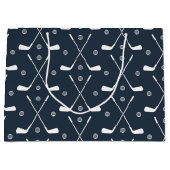 Golf Bat en donkere achtergrond Groot Cadeauzakje (Voorkant)