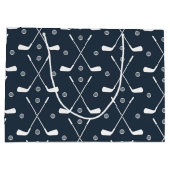 Golf Bat en donkere achtergrond Groot Cadeauzakje (Achterkant)