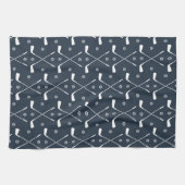 Golf Bat en donkere achtergrond Theedoek (Horizontaal)