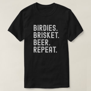 Golf BBQ Birdies Brisket Bier Funny Golf Cadeau He T-shirt