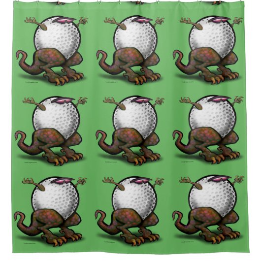 Golf Beast Douchegordijn (Voorkant)