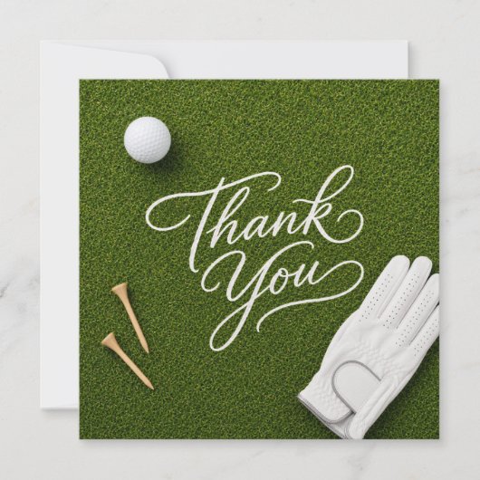 Golf bedankkaart (Voorkant)