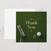 Golf bedankkaart (Voorkant / Achterkant)