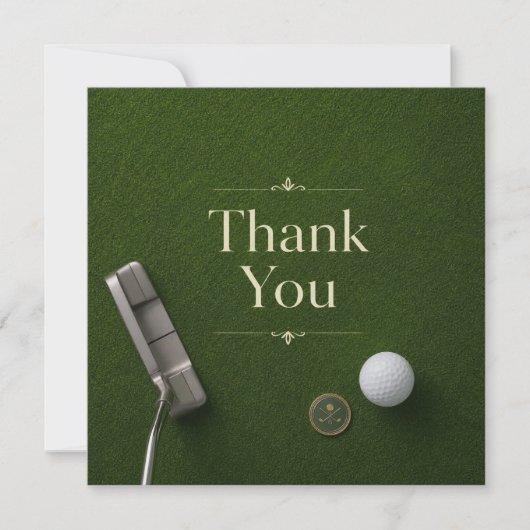 Golf bedankkaart (Voorkant)