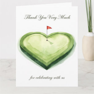 Golf bedankkaart golfbaan aquarel