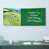 Golf Bedankt Golfer Banner voor golffeest (Beurs)