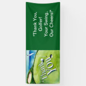Golf Bedankt Golfer Banner voor golffeest (Verticaal)