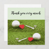 Golf bedankt je heel erg voor je golfbal t-shirt l (Voorkant / Achterkant)