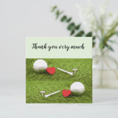 Golf bedankt je heel erg voor je golfbal t-shirt l (Staand voorkant)