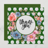 Golf bedankt je kaart (Voorkant / Achterkant)