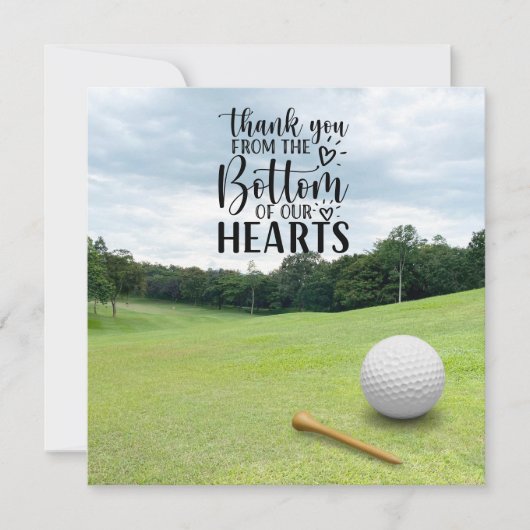Golf bedankt je zo hartelijk voor de goudbal op gr (Voorkant)