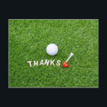 Golf Bedankt kaart met golfbal en Bedankt liefde<br><div class="desc">Golf Bedankt kaart met golfbal en Bedankt liefde</div>