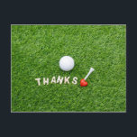 Golf Bedankt kaart met golfbal en Bedankt liefde<br><div class="desc">Golf Bedankt kaart met golfbal en Bedankt liefde</div>