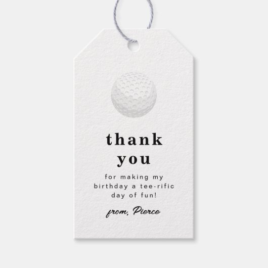 Golf Bedankt Label Cadeaulabel (Voorkant)