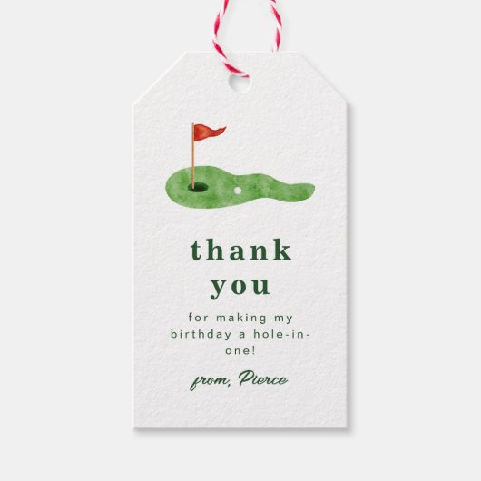Golf Bedankt Label Cadeaulabel (Voorkant)