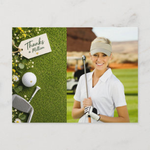 Golf Bedankt Maak je eigen fotogolfer Briefkaart