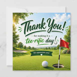 Golf Bedankt voor een fantastische dag