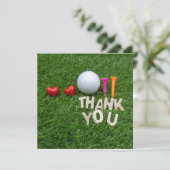 Golf bedankt voor je golfbal en twee t - shirts (Staand voorkant)