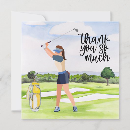 Golf Bedankt voor je golfer (Voorkant)