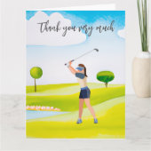 Golf Bedankt voor je golfer (Voorkant)