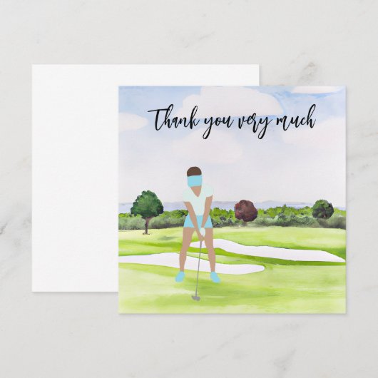 Golf Bedankt voor je golfer (Voorkant / Achterkant)