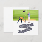Golf Bedankt voor je golfer (Voorkant / Achterkant)