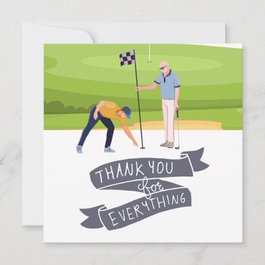 Golf Bedankt voor je golfer (Voorkant)