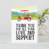 Golf Bedankt voor je liefde en steun voor golfer (Staand voorkant)