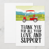Golf Bedankt voor je liefde en steun voor golfer (Voorkant / Achterkant)