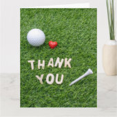Golf Bedankt voor je pasje liefde voor groene gras (Voorkant)