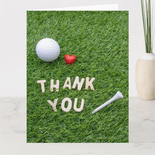 Golf Bedankt voor je pasje liefde voor groene gras (Voorkant)