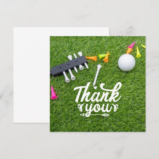 Golf bedankt voor je rode hartliefde voor golfer (Voorkant / Achterkant)