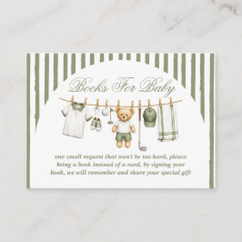 Golf Beer Baby Shower Boek Verzoek Informatiekaartje