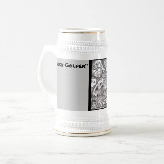 Golf Beer Stein Bierpul (Voorkant links)