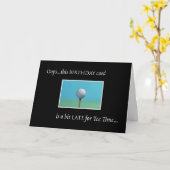 Golf - Belated Birthday Kaart (Gele Bloem)